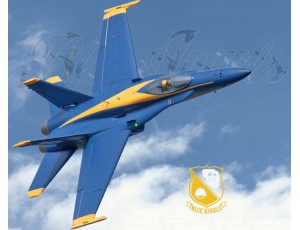 Freewing F/A-18C Hornet Blue Angels 90mm EDF Jet Kit Version With Full Servo